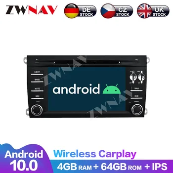شراء الصوت مشغل دي في دي مزود براديو Carplay سيارة شاشة تعمل باللمس 8 كور أندرويد 10 64G ستيريو الوسائط المتعددة الملاحة Porsche كايين 2003-2010