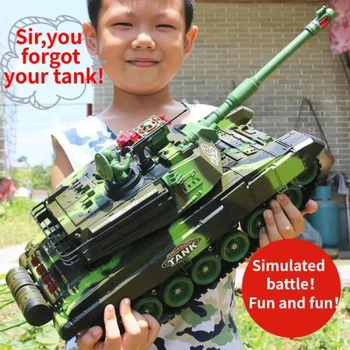 

33/44CM RC War Tank Radio Tactical Vehicle Main Battle Military Main Battle Tank Model Sound Recoil Electronic Hobby Boy Toys