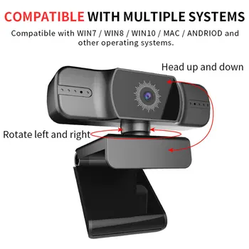 

HD 1080P Webcam Digital Video Web camera Built In Sound Absorption Microphone For Laptop Desktop Computer Car New 2020