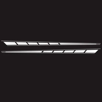 

1 Pair Car body side Sticker Stripe Decals 300x14cm Accessory Exterior