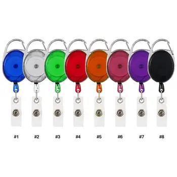 

ID & Badge Holders Craft Workplace Office Key Rings Business Retractable Reel Multicolor Affordable Durable Badge Tag Clip