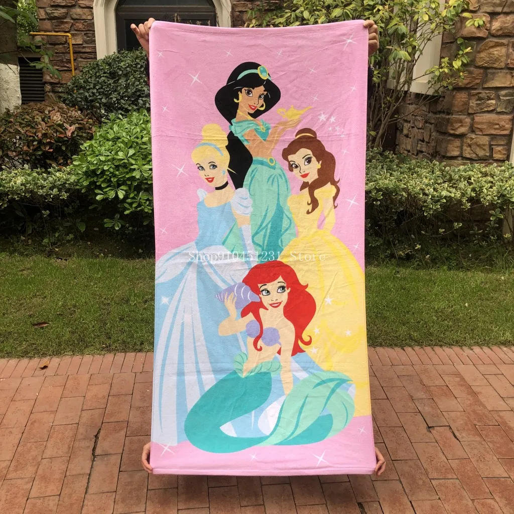 Disney Princess Jasmine And Cinderella Beach Towel Bath Towel Cotton