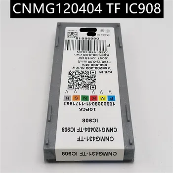 

10PCS CNMG120404 TF IC908 Carbide Insert Turning Tool Turning Milling Cutter CNC Cutting Tool Slot Cutting CNMG 120404