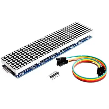

1PCS MAX7219 Dot Matrix Module For Microcontroller In display 4 MAX7219 LED Display matrix 8x8 Red with 5P Line One J1P0