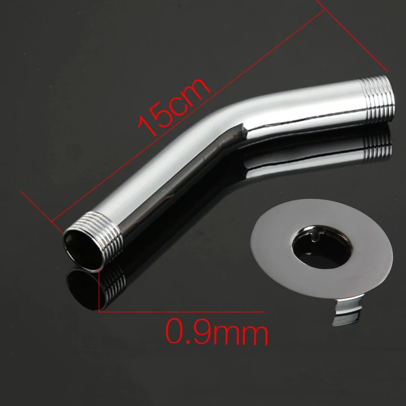 

Shower Head Shower Arm Extension Angled Extra Pipe Stainless Steel 15/24cm Brand New 2018 Nobby