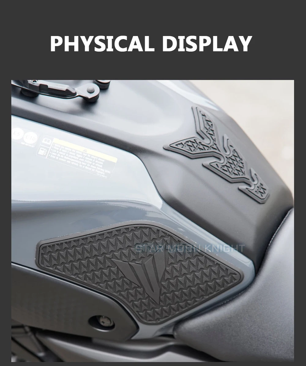 For Yamaha MT 07 MT07 MT-07 2021 - Side Fuel Tank pad Tank Pads Protector Stickers Decal Gas Knee Grip Traction Pad Tankpad