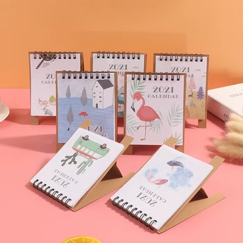 

2021 Mini Desk Calendar DIY 1 Pc Portable Desktop Calendars Daily Schedule Planner