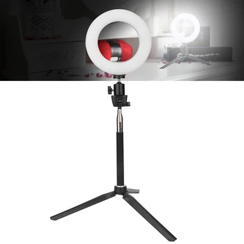 

6 Inch Ring Light Dimmable LED Fill Light LED Ring Lights With Tripod Switch Controller USB For Video Live Camera Makeup