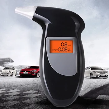 

1Pcs Handheld Backlight Digital Alcohol Tester Digital Alcohol Breath Tester Breathalyzer Analyzer LCD Detector Backlight Light