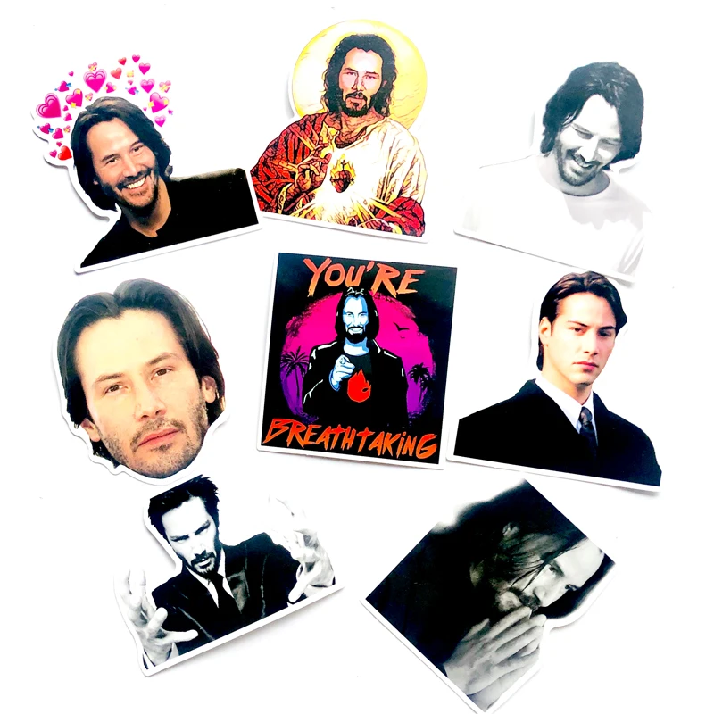 8 шт. Keanu Reeves вы захватывающая Наклейка ПВХ автомобильная наклейка на чемодан для