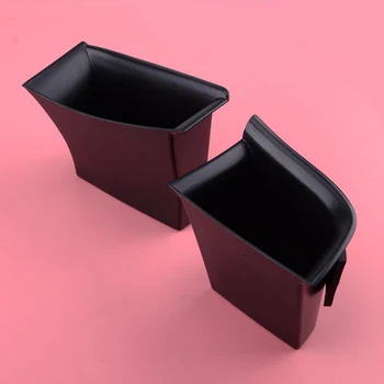 

2pcs Front Car Door Handle Armrests Storage Box Tray Holder Organizer Black fit for Mazda 3 Axela 2019 2020
