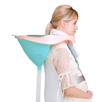 

Portable Upright Shampoo Artifact Front Buckle Design Home Use Foldable Pregnant Women Patient Shampoo Basin Hair Clean Tool