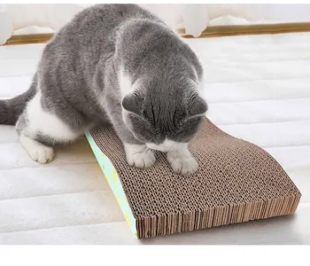

Cat Toy Cat Scratching Board Claw Sharpener Corrugated Wear-resistant Cat Claw Board Anti-scratch Sofa Protection Cat Supplies