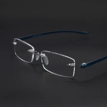 Ультралегкие офисные очки для чтения, для мужчин и женщин, без оправы, лист из смолы с диоптриями+ 1,0+ 1,5+ 2,0+ 2,5+ 3,0+ 3,5