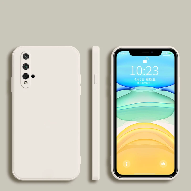 Fashion Square Frame Silicone Phone Case - Full Protection Soft Coque Cover