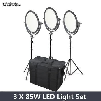 

3PCS 85W LED Panel Light Stand Set Photo Studio Lighting Kit Equipment Photography Video Shooting Three Lamps Set Ra96 CD50 T10