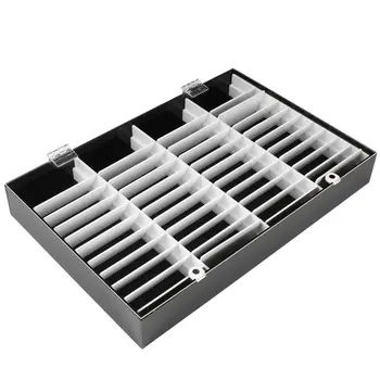 

1PC Nail Color Cards Display Box 44 Grids Fake Nail Display Rack Nail Polish Glue Color Display Board Dustproof Acrylic Storage