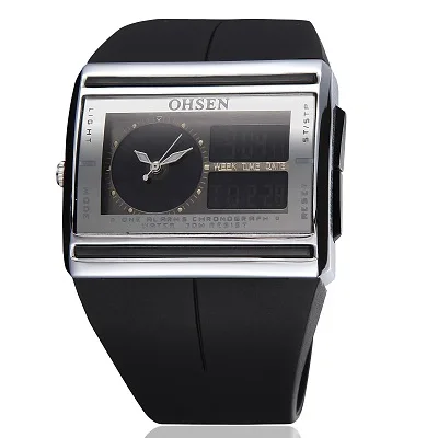 

Hot Selling Ohsen Onsun Ad0518 Multi-functional Dual Display Electronic Waterproof Outdoor LED Watch