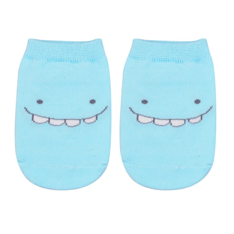 LOOZYKIT/милые детские носки с мультяшным принтом мягкие Нескользящие хлопковые носки-тапочки для малышей Короткие гетры для новорожденных, Calcetines