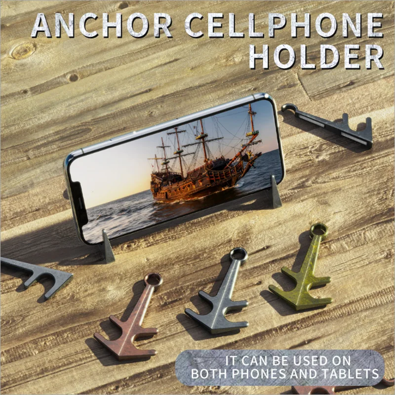 Color : Silver QTT Mobile Phone Holder 2pcs Flat Universal Support Aluminum Alloy Mobile Phone Holder Desktop Support