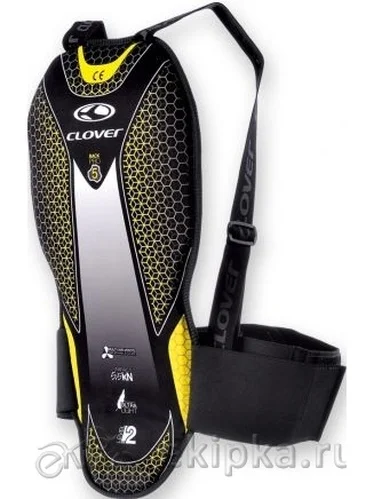 Clover Защита спины Back Pro 5 CE level 2 extern black/neon yellow (M)|Жилет для мотоциклистов| |