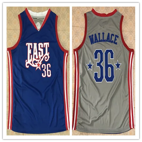 

high quality #36 Rasheed Wallace EAST ALL STARS Retro throwback mens Basketball Jersey Embroidery Stitched any Number and name