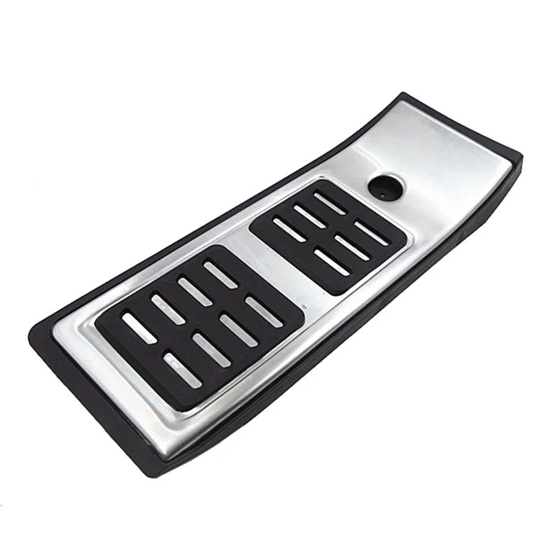 For Audi Q5 FY 2018-2021 Car Interior AT Automatic High Quality Stainless Steel Fuel Brake Footrest Pedal Cover Cap Pad Trim Kit 4