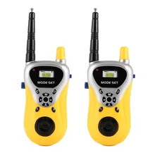 Talkie walkie électronique pour enfants, Intercom professionnel, jouet portable, Radio bidirectionnelle, cadeau, 2 pièces/lot
