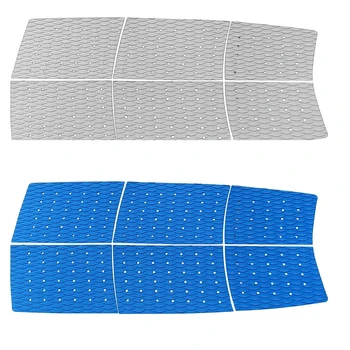 

6pcs Surfboard Traction Pad with Strong Adhesive Deck Grip Accessory Decoration 3 Colors for Surfboard Longboard Kite Board
