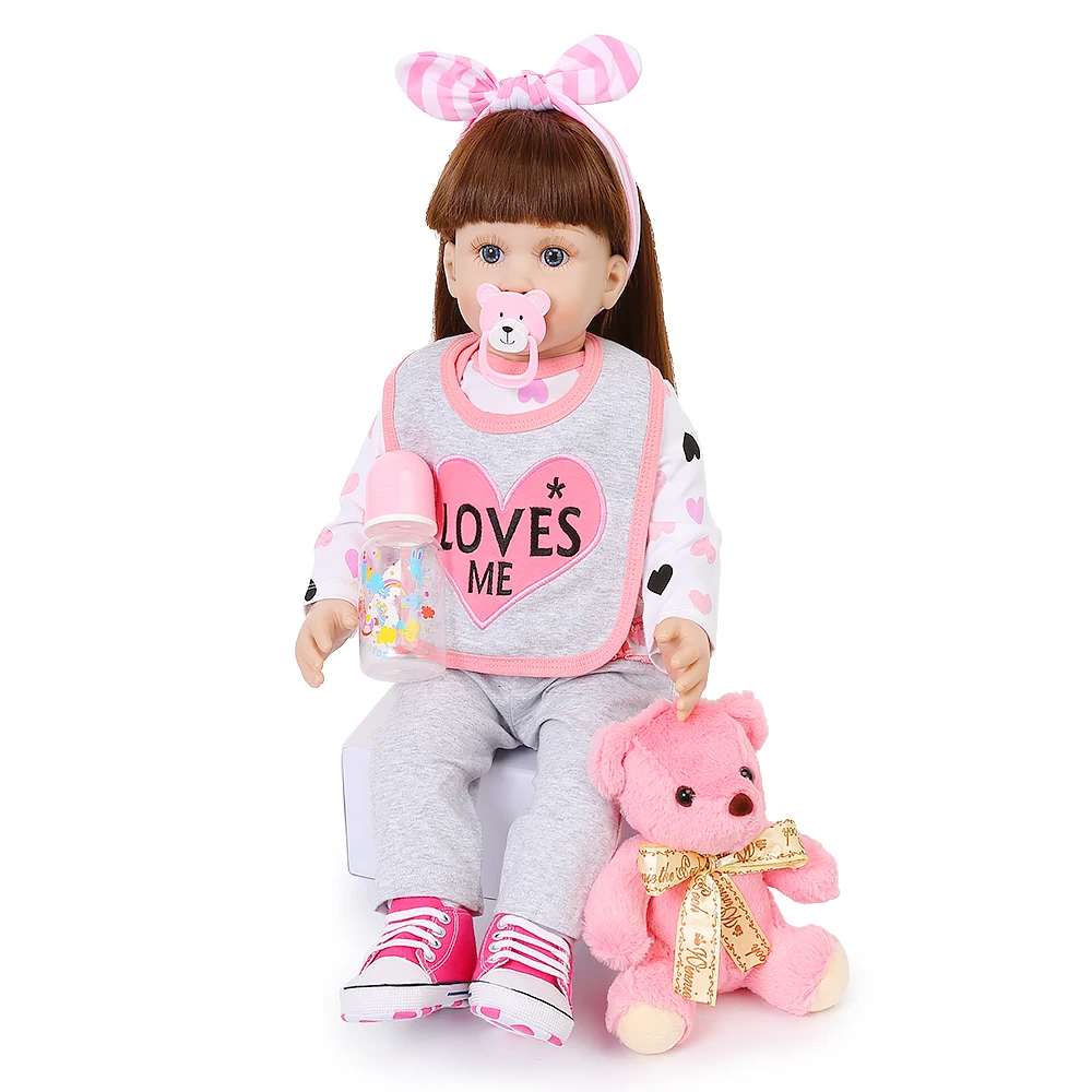 60 см Силиконовые Reborn Baby Doll игрушки как настоящая виниловая принцесса для малышей куклы для девочек Bonecas подарок на день рождения игровой дом