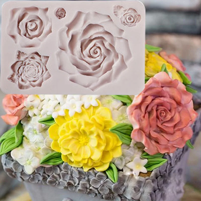 Grey Yueyue Sugarcraft перо силиконовая форма помадка форма для украшения торта инструменты форма для шоколадной мастики - Цвет: Grey