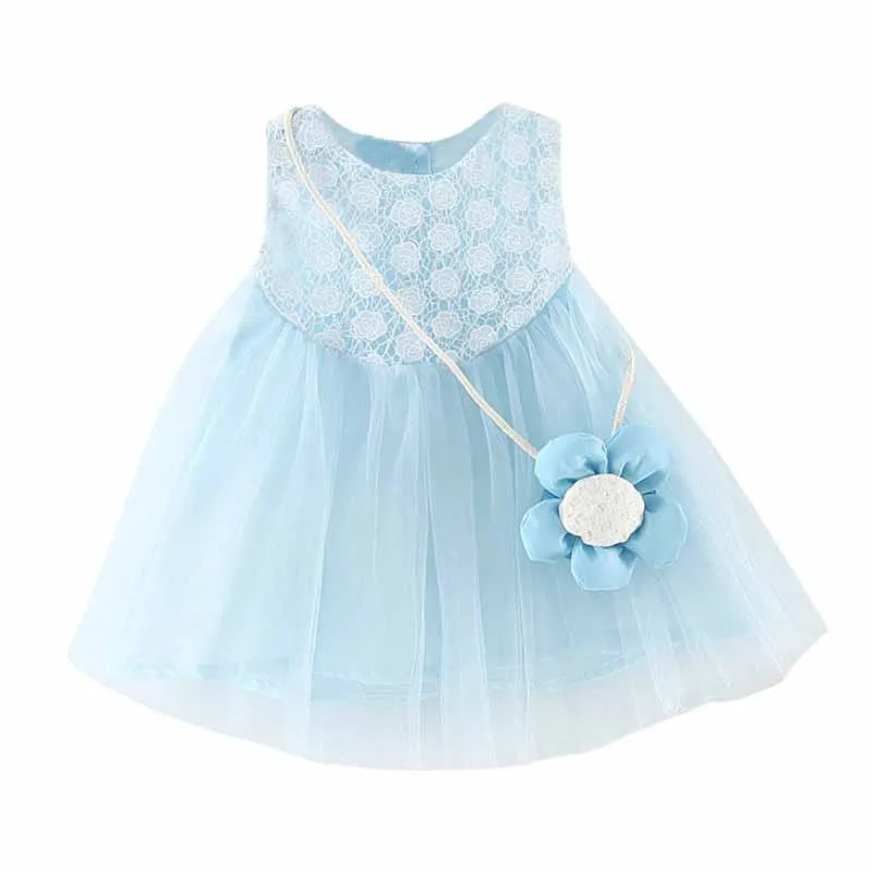 Кружевное летнее платье в стиле пэчворк для маленьких девочек летнее платье принцессы с короткими рукавами для маленьких девочек+ сумка в форме цветка