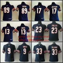 Прошитые Молодежные Chicago s Дети 13 Кевин белый 17 альшон Джеффри 89 майка Дитка 34 Вальтер Пейтон 22 матовый Форте Джерси