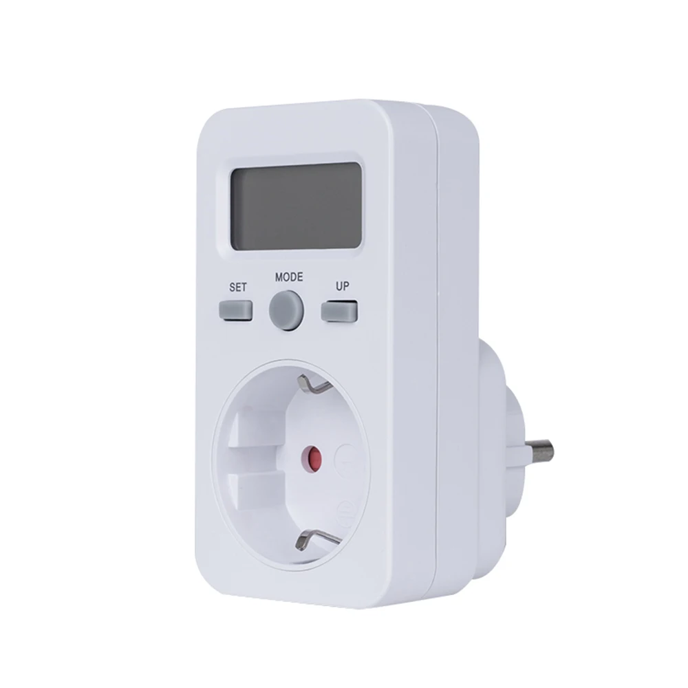 LCD Display Electricity Usage Power Meter Socket Energy Wattage KWH Consumption Cost Analyzer Monitor Outlet AC120V US Plug |