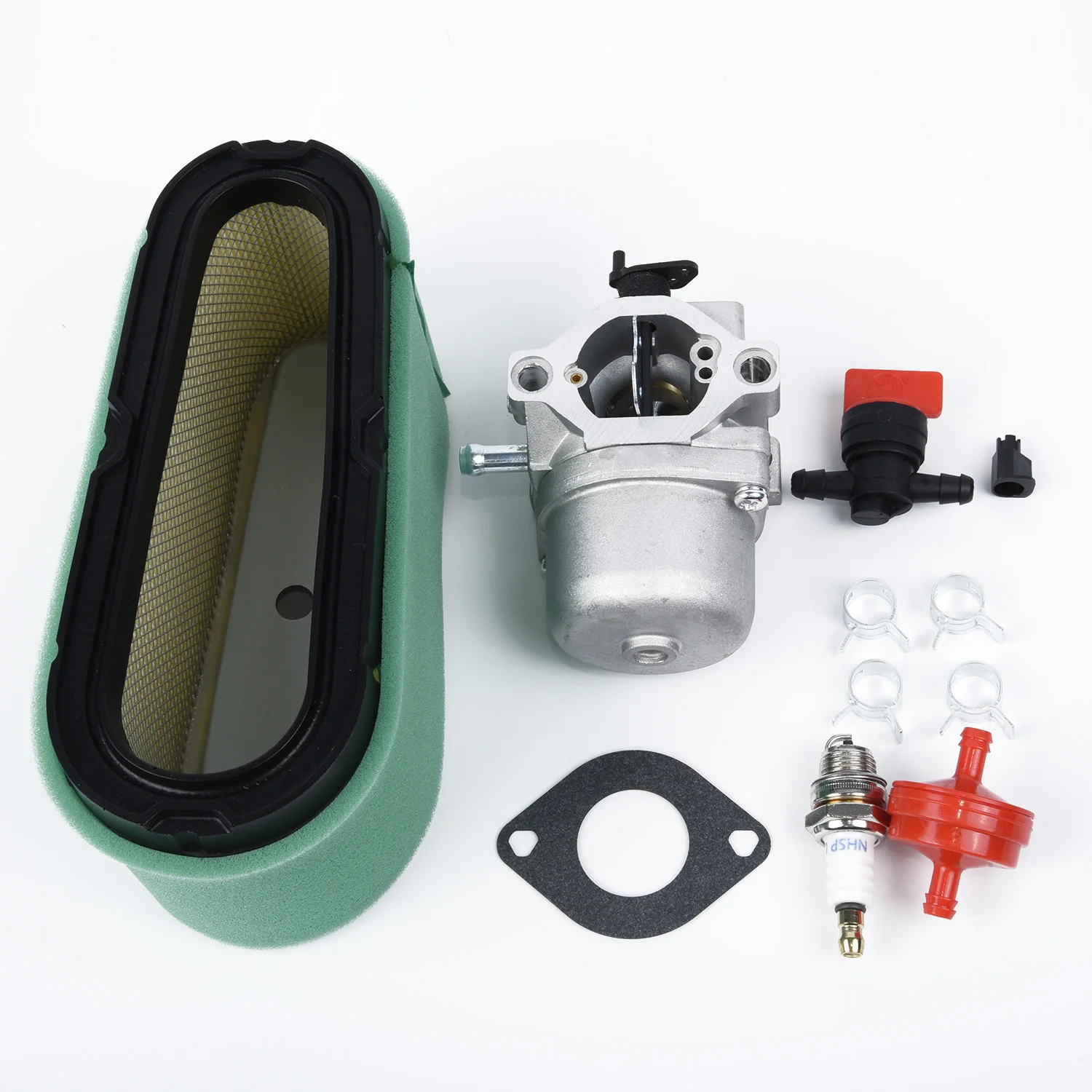 

Set Carburetor Air Filter Kit For Briggs Stratton 28M707 28T707 28V707 28M706 Gasket Spark Plug Clamps Fitting Tool Parts