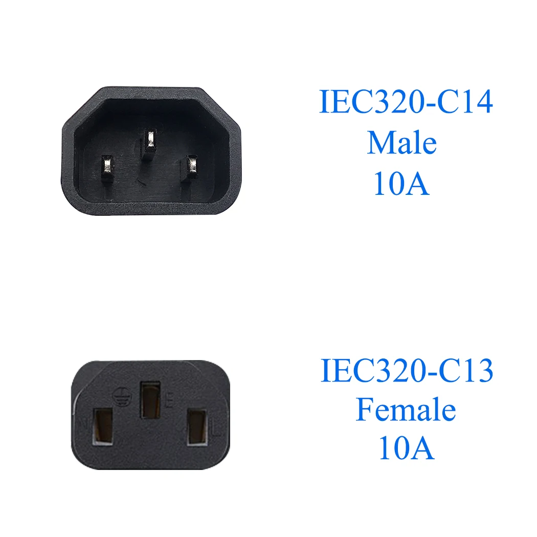 JORINDO 0,6 м/1.96FT IEC320 C14 до 3* C13 удлинитель питания, C14 3 зубец pulg до 3 отверстия C13 разъем адаптера кабель