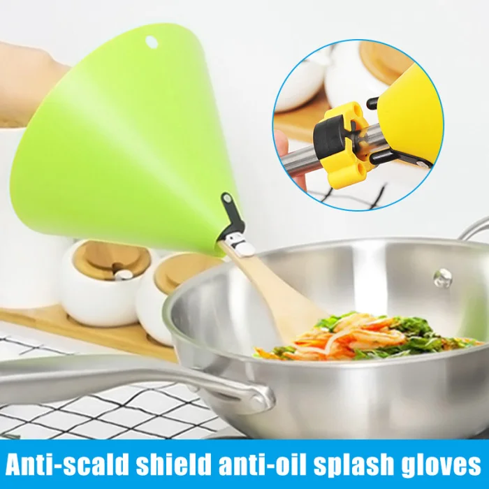 Kitchen Oil Splash Guard Shovel Cover High Temperature Resistance Cooking Guard VJ-Drop