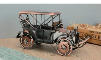 

Retro iron classic car model alloy vintage nostalgic car decoration desktop sculpture home decoration cabinet Ornament a0127