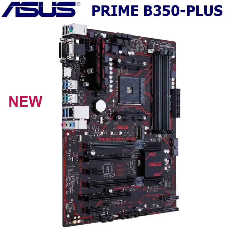 Новинка оригинальная настольная розетка ASUS PRIME AM4 DDR4 64 ГБ PCI E 3 0 USB3.1 B350|Материнские