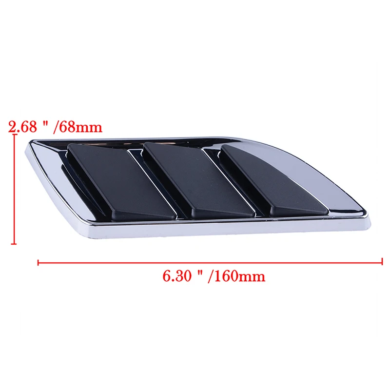 Rhyming Car Side Fender Vent Air Flow Spoiler Racing Intake Outlet Grille Trim Wing Cover Shark Gill Shape Decoration Sticker car stickers car spoiler accessories car front grille decoration car fender emblem badge