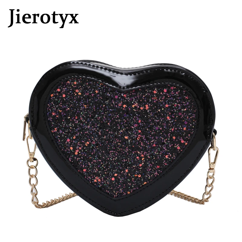

JIEROTYX Mini Kids Handbag Heart Lady Shoulder Messenger Bags Girl Small Wallet Evening Party Bags Lady Crossbody Bag Discount