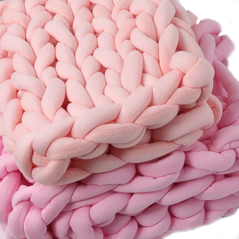 Super Chunky Yarn Cotton Tube Yan Bulky Yarn For Arm Knitting Blanket