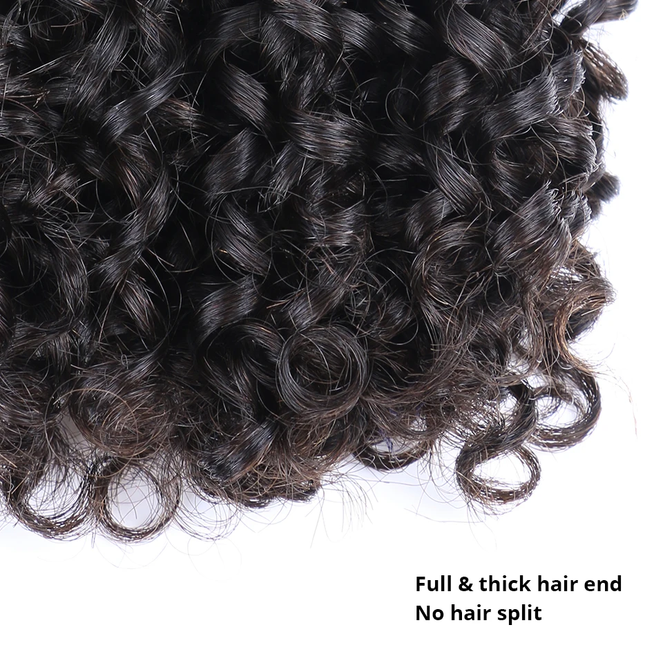 Flexi /Pixie/Pissy Curl двойные пряди волос Funmi 100% бразильские маленькие кудрявые