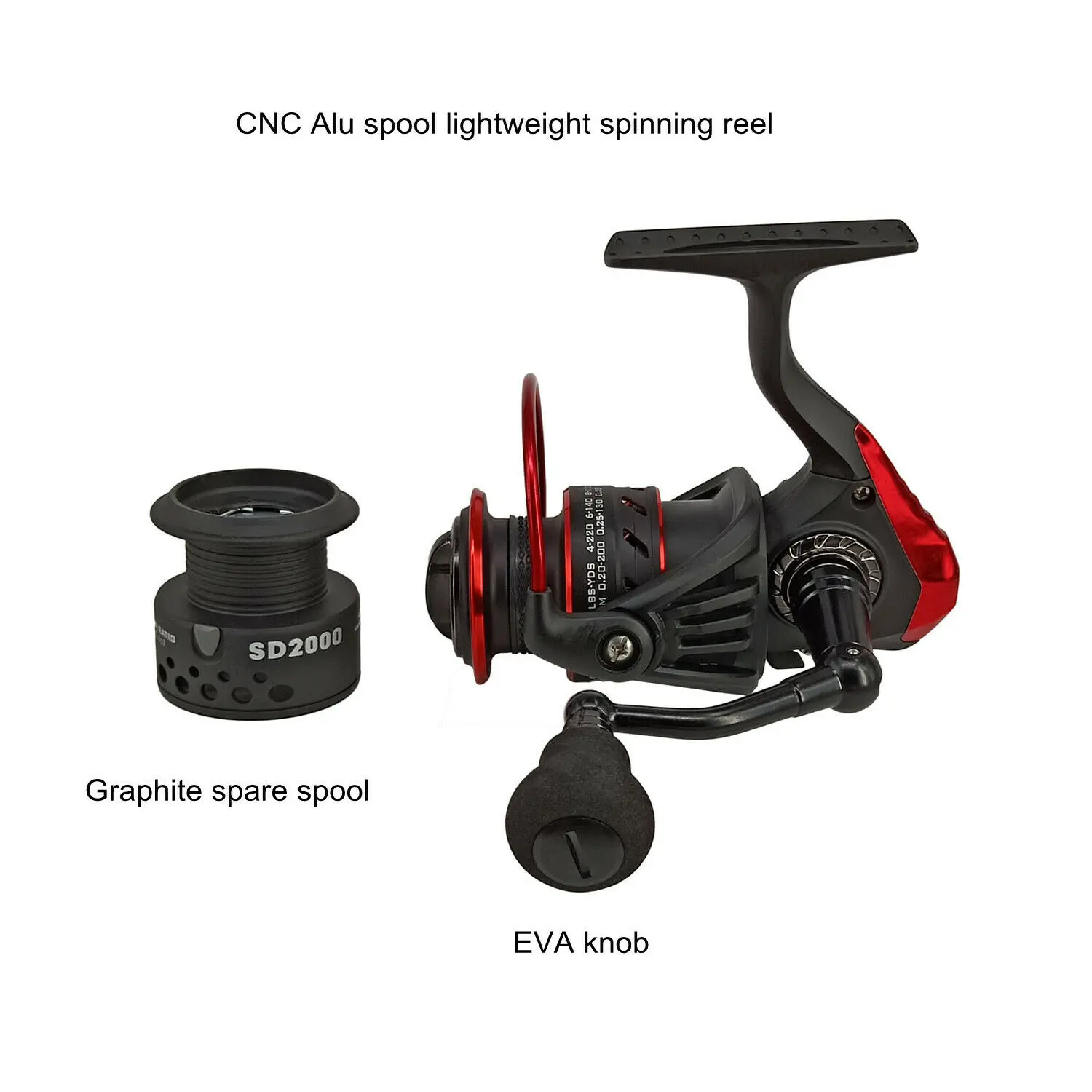 

Aventik 6+1 Japan SS Ball Bearings CNC Alum Spool Spinning Reels Size 2000