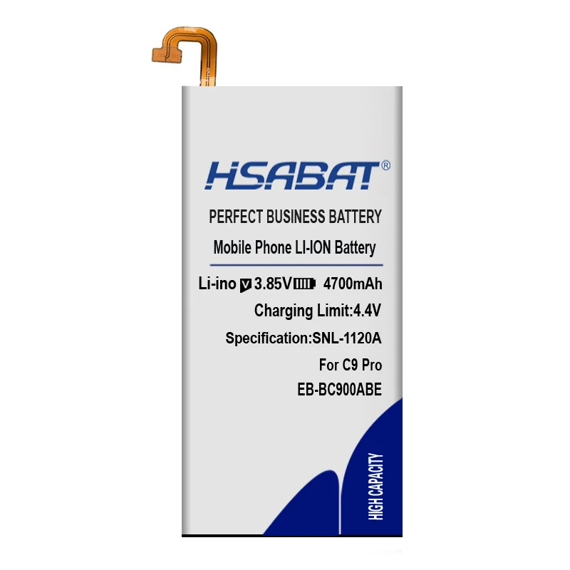 HSABAT EB-BC900ABE 4700 мА/ч, Батарея для samsung Galaxy C9 Pro для Galaxy C9 Pro Duos/SM-C9000 SM-C9008 SM-C900F SM-C900Y