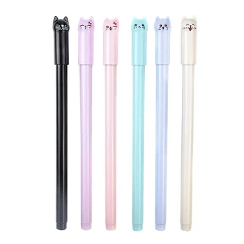 

Cute Swing Tail Cat Gel Pen Students Use 0.5 Full Black Pen School Office Supplies NC99