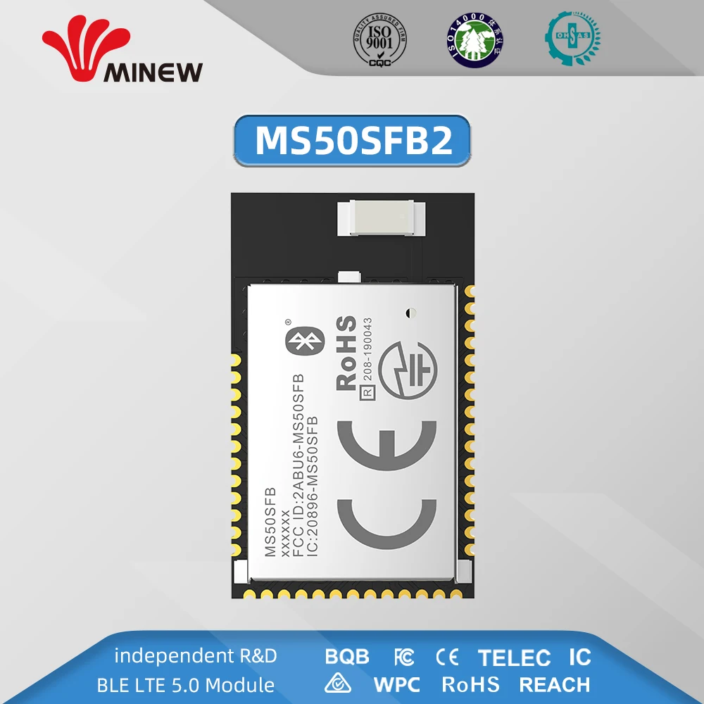 Приемопередатчик nRF52832 2 4 ГГц беспроводной радиочастотный модуль Minew MS50SFB BLE 5 0