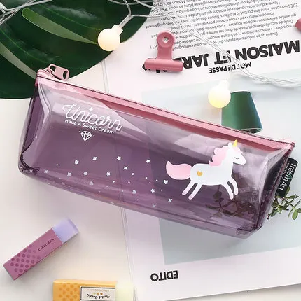 1 шт./) Клубника из искусственной кожи кактус Прекрасный чехол для карандашей косметические школьные принадлежности канцелярские принадлежности подарок Estuches пенал - Цвет: Темно-серый