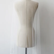 Аппликация Белый цвет слоновой кости один слой Кружева Тюль свадебная вуаль с гребнем Аппликации Край свадебная вуаль свадебные аксессуары