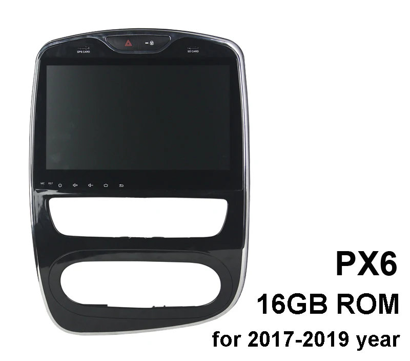 PX6 DSP Android 9,0 4 Гб+ 64 ГБ Автомобильный dvd-плеер ips RDS радио gps карта wifi Bluetooth для Renault Clio 2013 - Цвет: PX6 16GB ROM